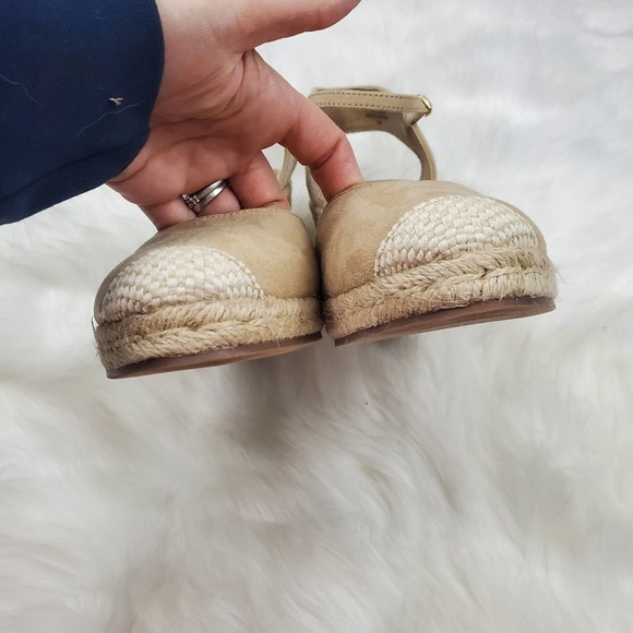 Loft Size 10 Womens Espadrille Wedge Ankle Strap Heels - Picture 5 of 9